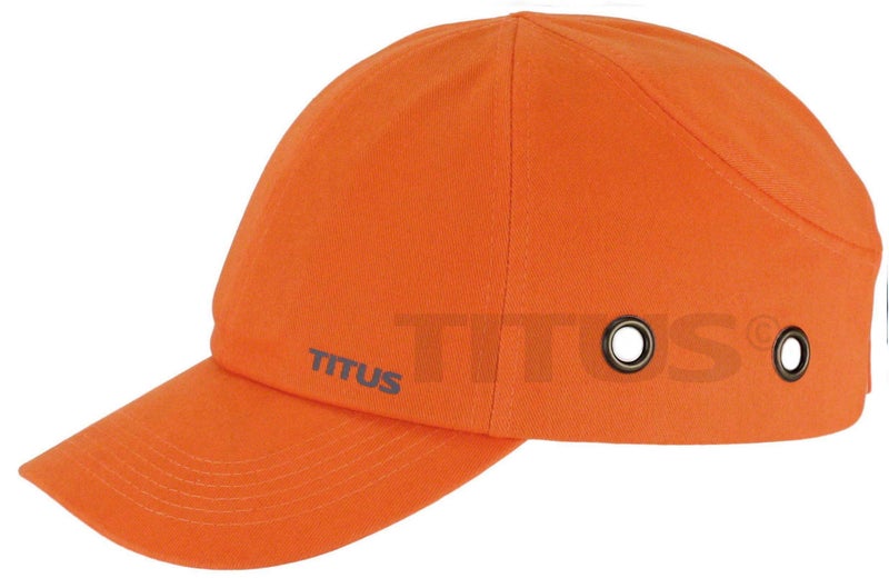 TITUS Lightweight Safety Bump Cap - Baseball Style Protective Hat (Blaze Orange) - Image 1